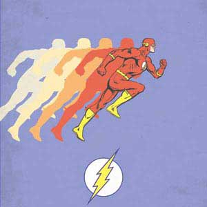 DC Comics The Flash Speed Mode Pose Universal Laptop 15in (12.2 x 8.8in) Skin